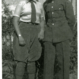 Land Girl who worked in the Bass Rock farm dairy and her ATC brother from N. Berwick.jpg